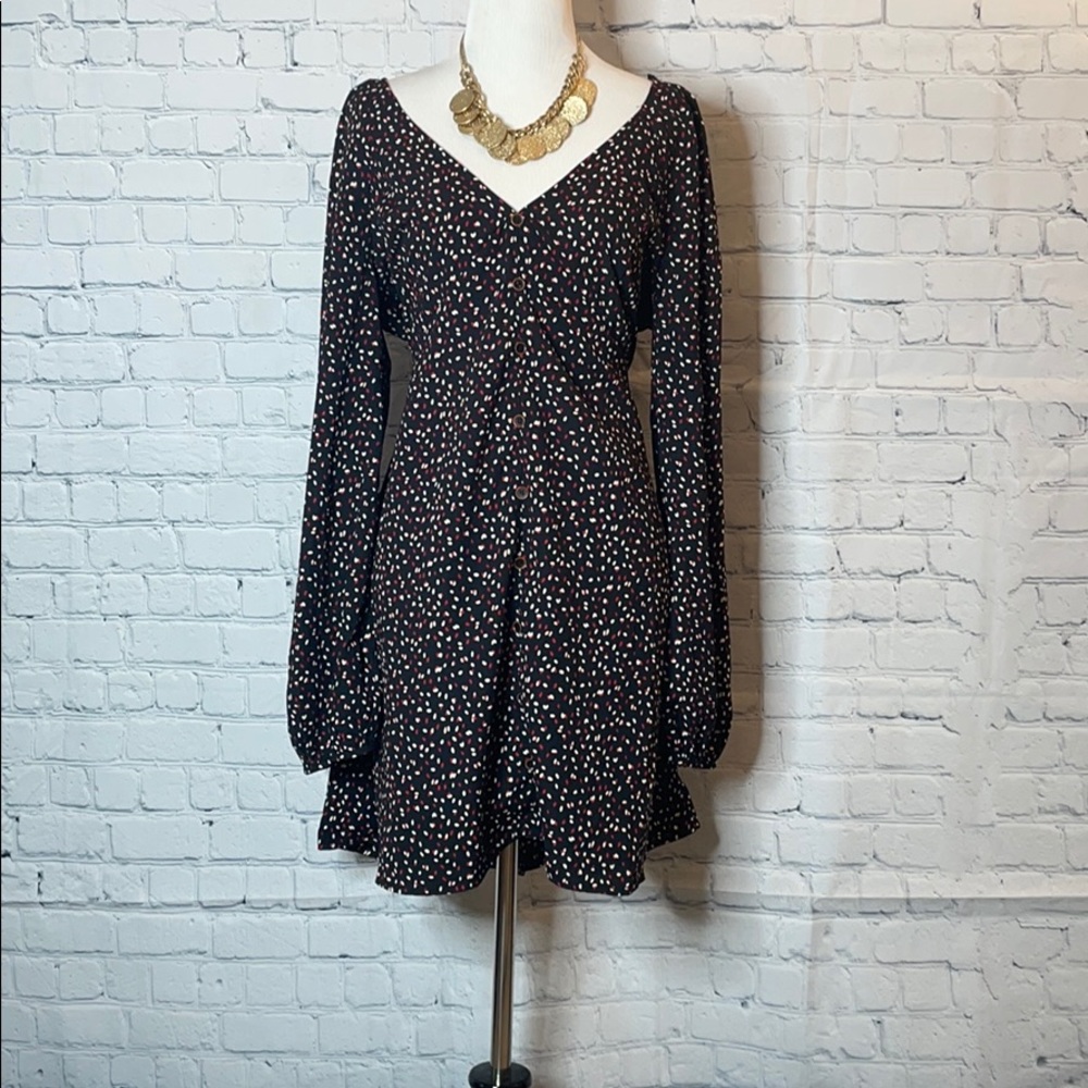 Chick black polka dot dress